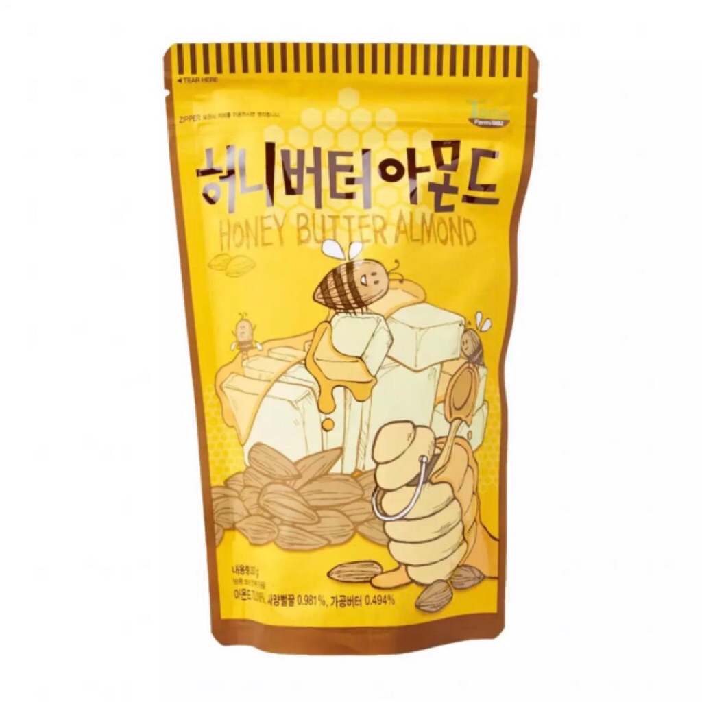 1+1 Tom's Farm Honey Butter Almond 250g | Shopee Singapore