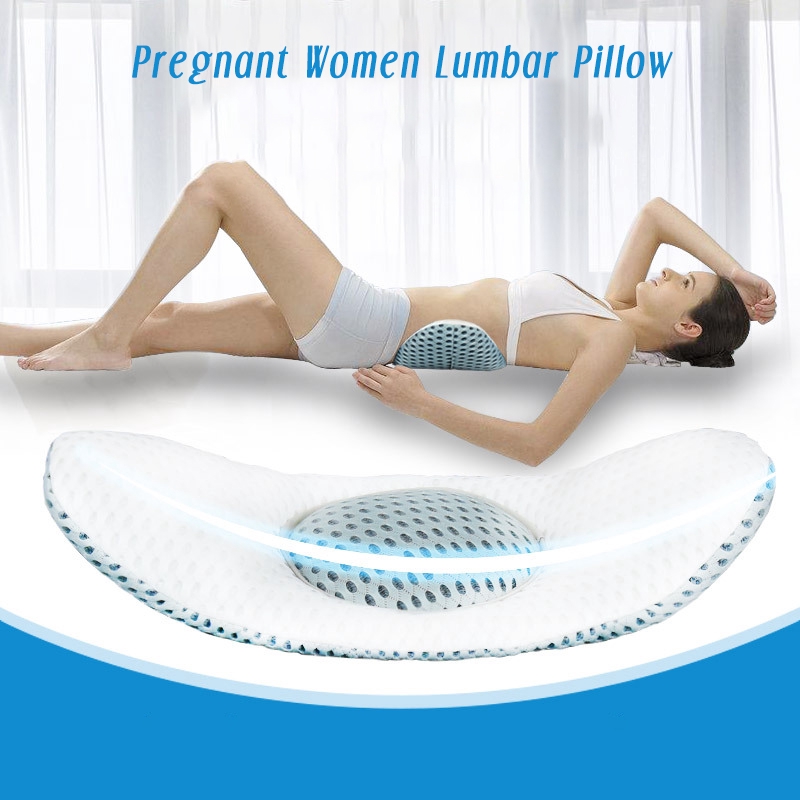 Lumbar Pillow Sleeping Waist Back Pain Pregnant Woman Sleeping