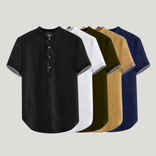 Hanafi Men's Koko Shirt Short Sleeve Available In 5 Colors, Cool And Thick Material, Muslim Men