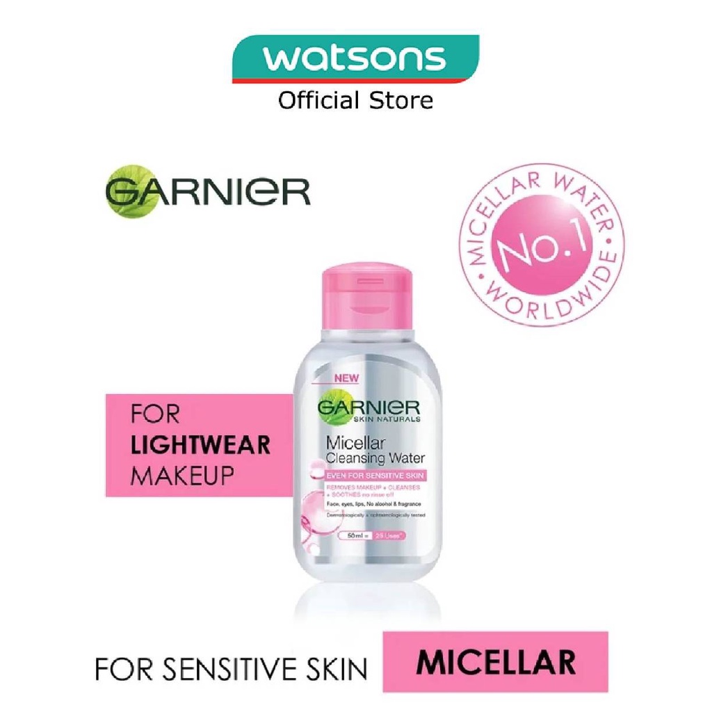 GARNIER Skin Naturals Micellar Cleansing Water Pink (For Sensitive Skin