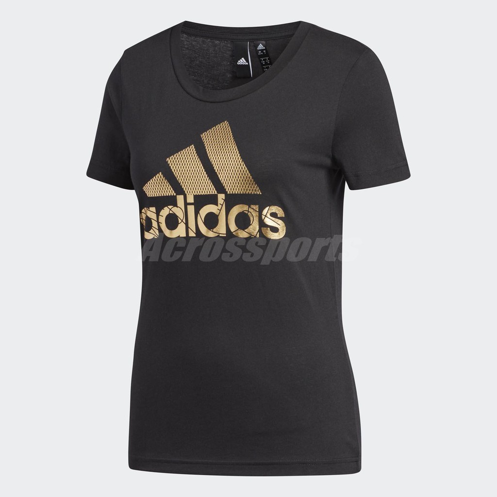 gold foil adidas shirt