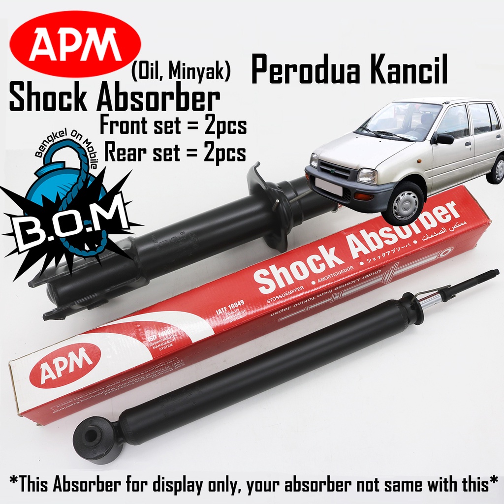 Apm Oil Shock Absorber Set Perodua Kancil 660 Kancil 850 Shopee Singapore