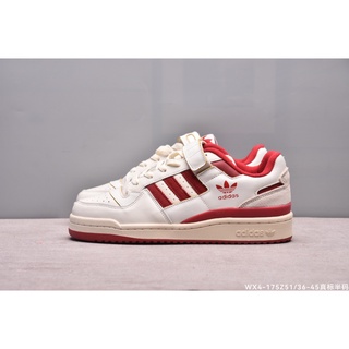 Ready stock Adidas5133 Forum 84 low men women walking sneakers Casual shoes White Red #3