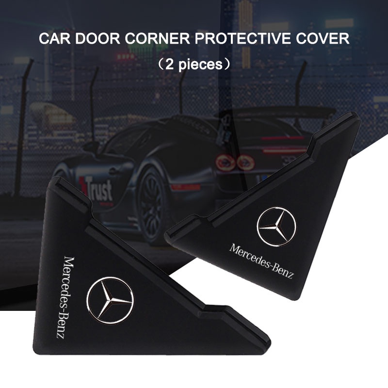 [Ready Stock] 2PCS/set Car Door Corner Cover Silicone Anti-Collision Stickers Car Accessories For Mercedes Benz W212 W204 W213 W205 W211 A180 A200 B180 C180 E200 CLA180 GLB200 GLC300 S CLS GLA GLE Class