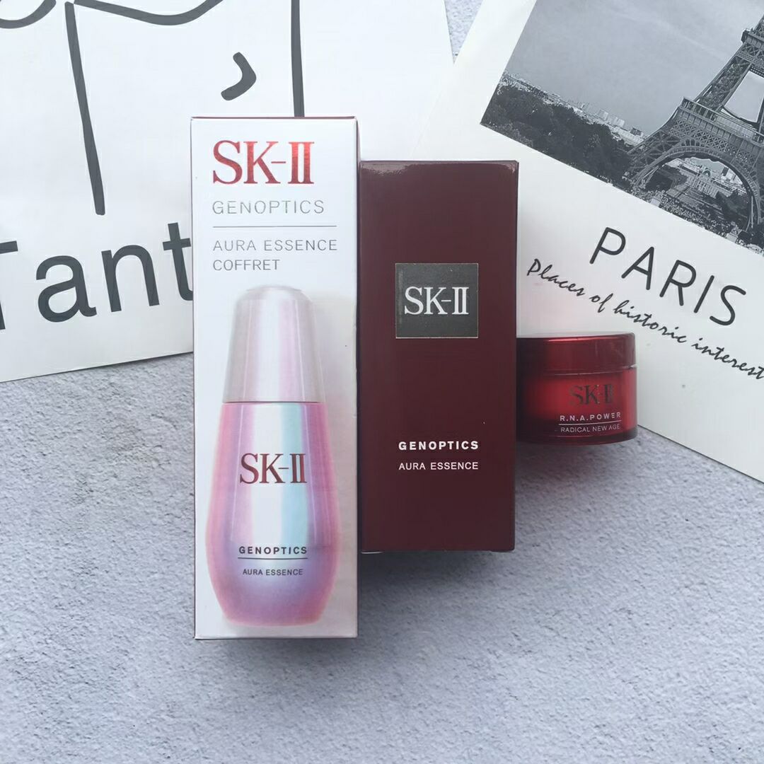 Sk Ii Genoptics Aura Essence Coffret Aura Essence 50ml Eye Cream 15ml Shopee Singapore