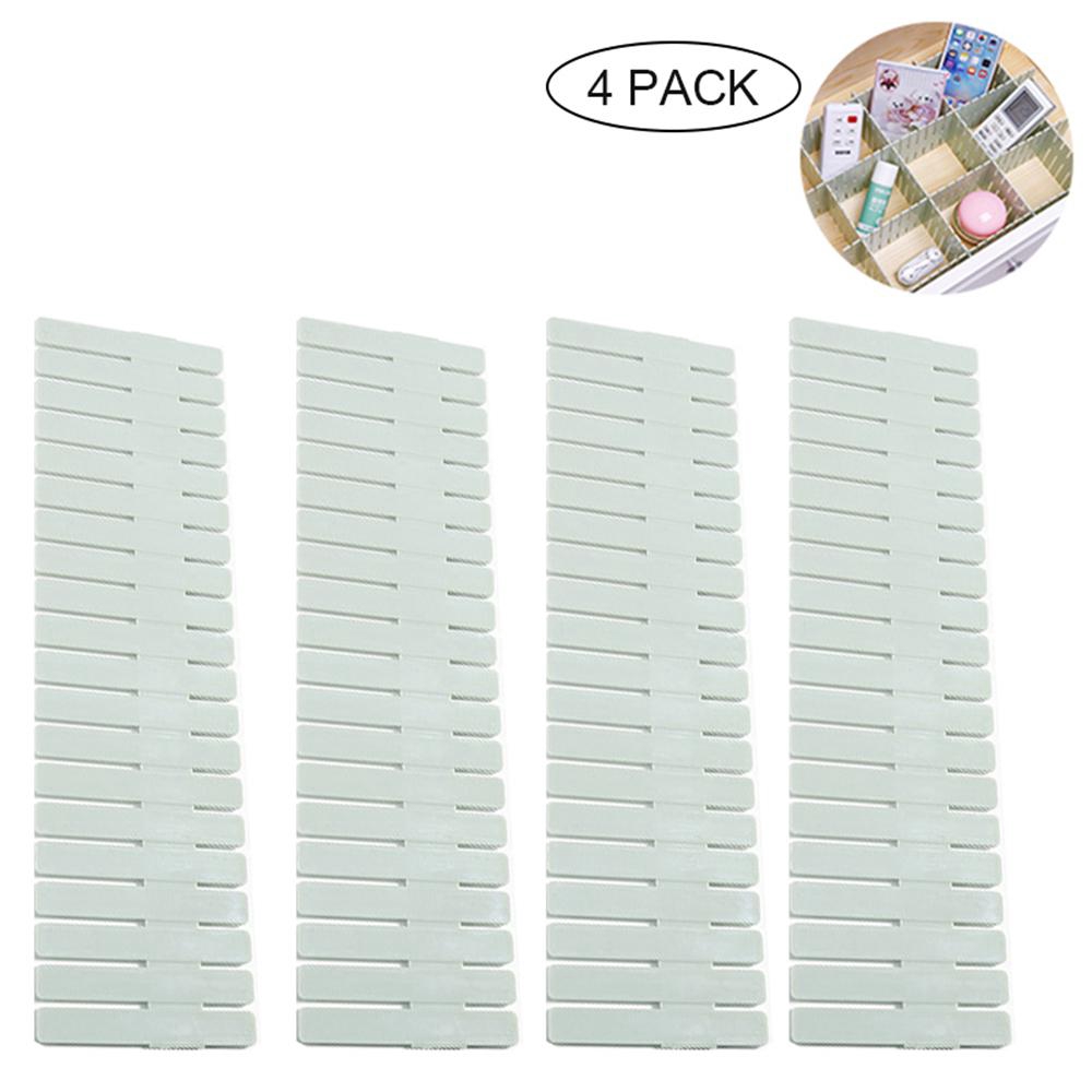 4pcs Set Home Office Diy Drawer Dividers Underwear Socks