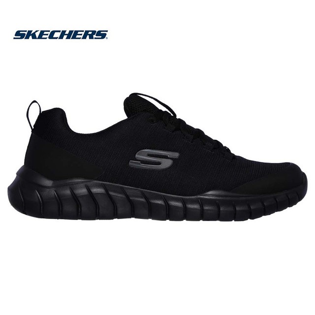 skechers black shoes mens