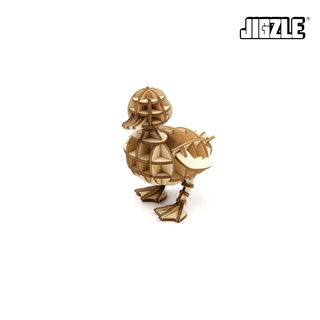 Jigzle Duck (NEW) 3D Wooden Puzzle for Adults and Kids. Ki-Gu-Mi Wooden Art. Best Gift for All Occasions.