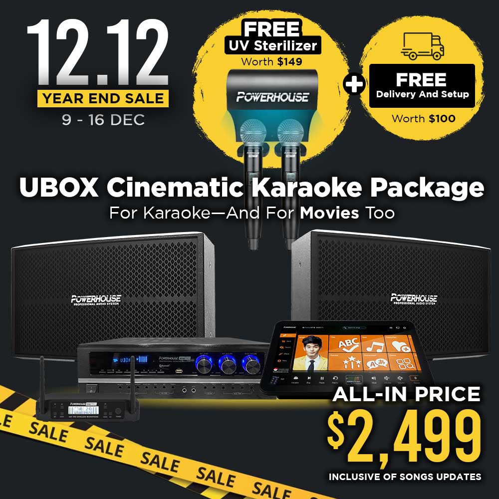 [SG] Powerhouse Touchscreen Home Karaoke Box + spkPRO Cinematic Karaoke