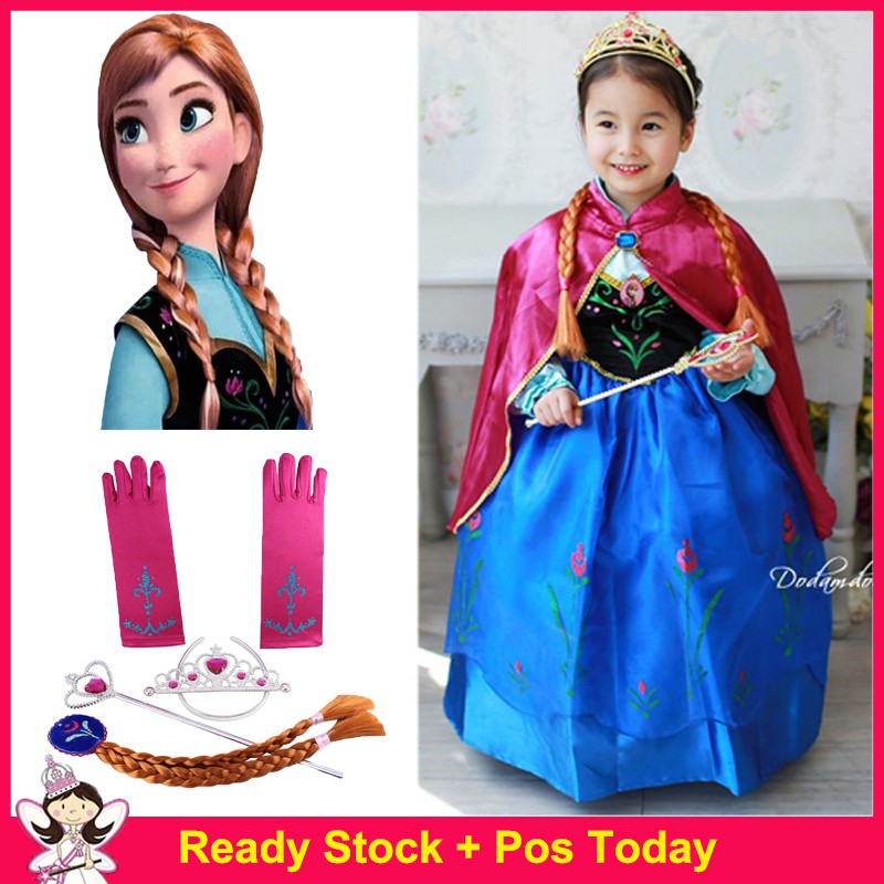 Frozen Princess Elsa Dress Girls Anna 