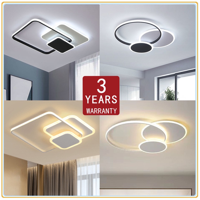 NEW Ultra-Thin 3-Color Nordic Chandelier Ceiling Light Led Ceiling Lamp Center Light for Bedroom COD