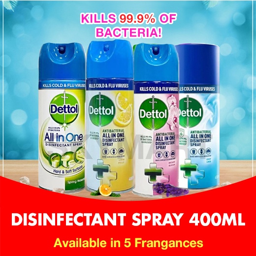 Dettol Disinfectant Spray All in One 400ml Dettol Spray Shopee Singapore