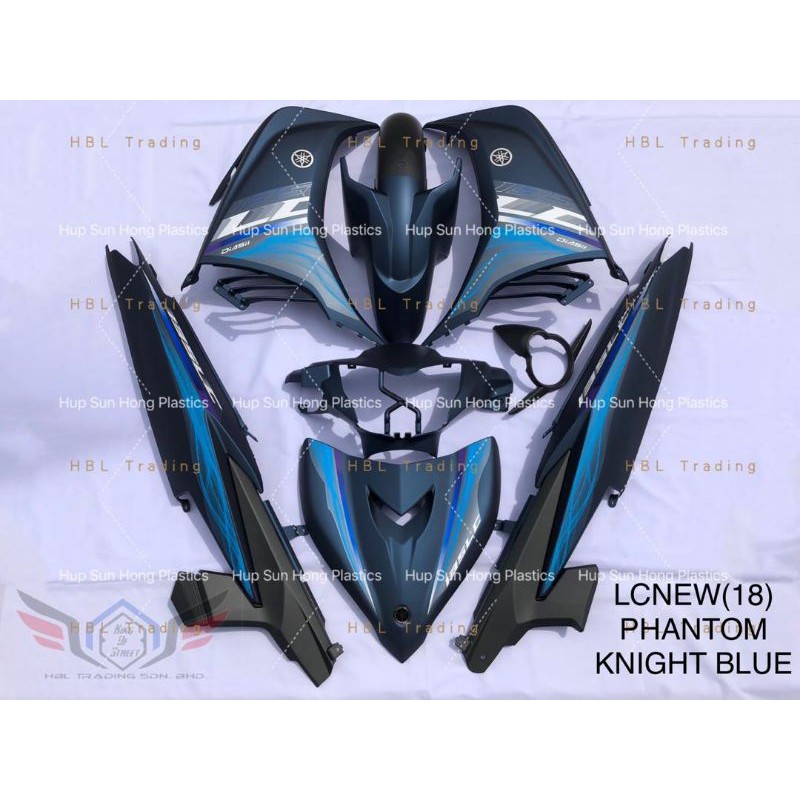 Lcnew V6 Colour Lc135 V2 V3 V4 V5 Body Cover Set Matt Blue Phantom Knight Blue Shopee Singapore