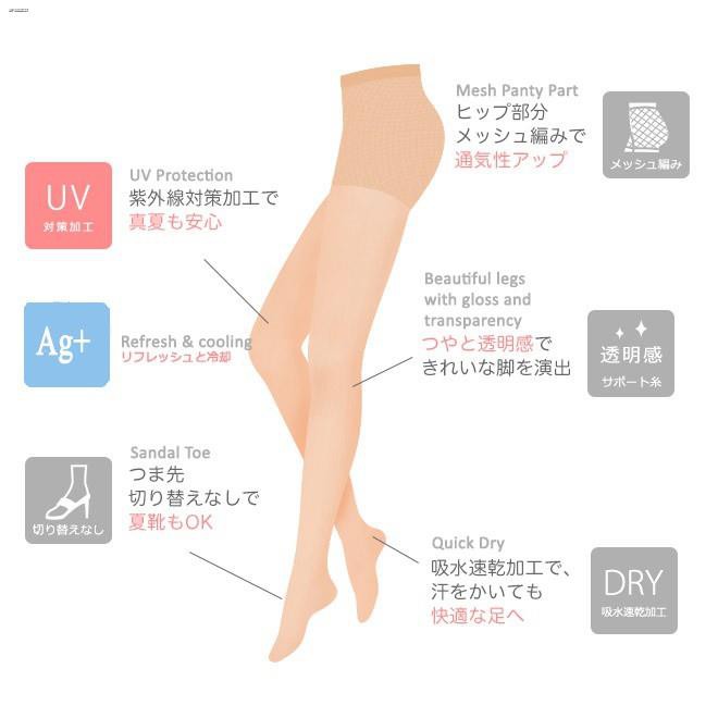 Special Offer Propeds 8128 Free Size L Ll Cooling Sheer Support Uv Pantyhose Shopee Singapore