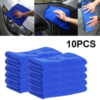10pcs Microfibre Cleaning Car Auto Soft Cloth Washing Cloth Towel Duster Car Home Kitchen Washing Cleaning Clean Wash 25 x 25cm