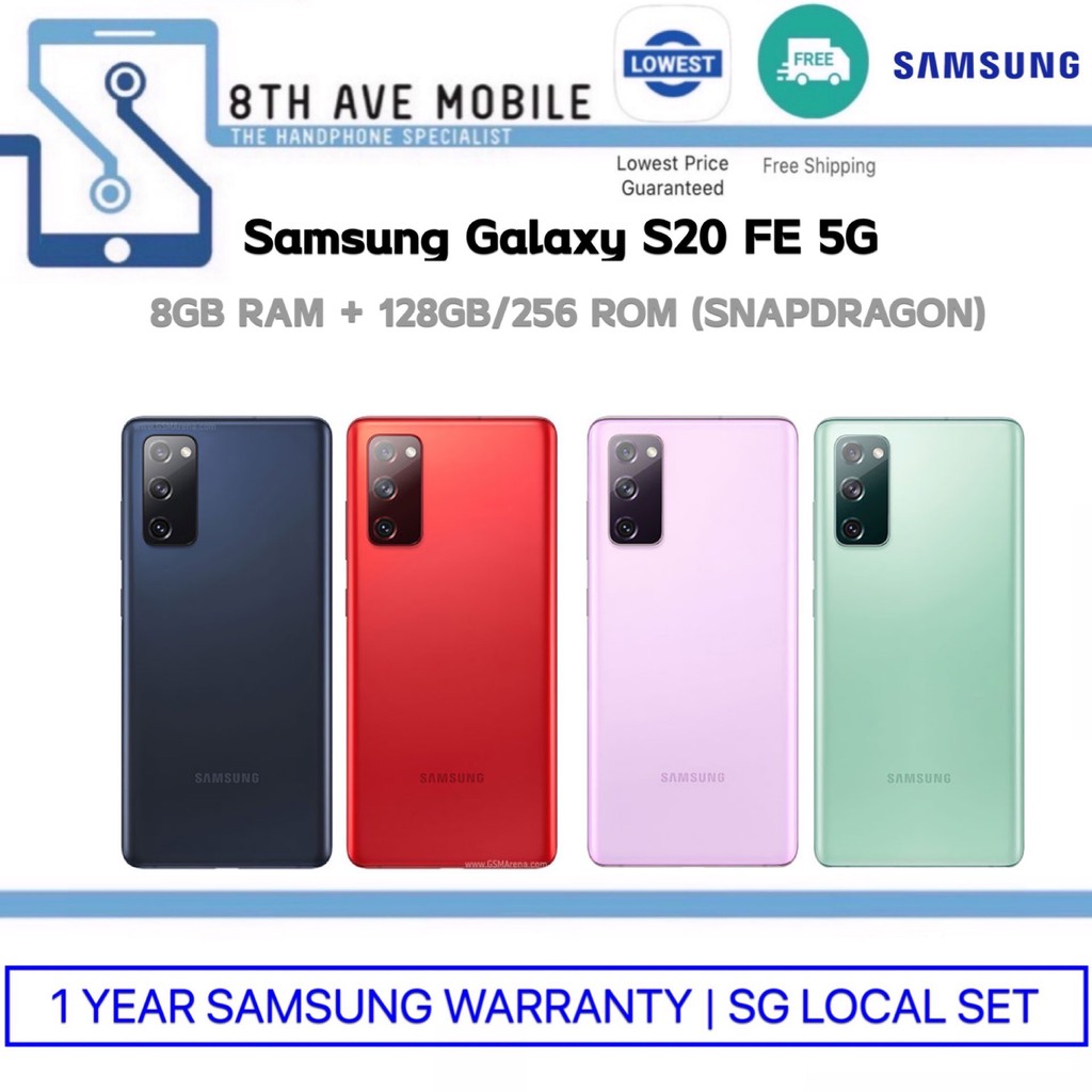 Samsung Galaxy S Fe 5g 8gb Ram 128gb 256gb Rom Snapdragon Free Gift 1 Year Samsung Warranty Sg Local Shopee Singapore