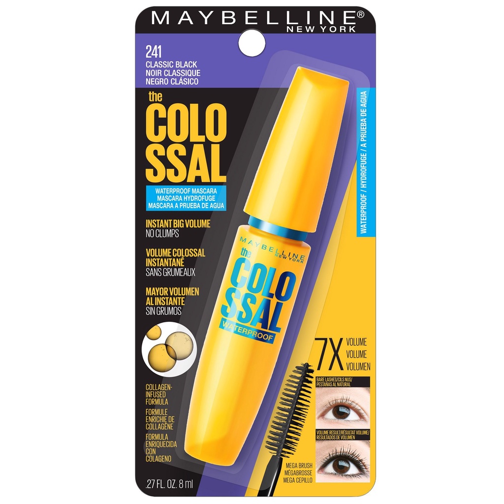 Mascara Maybelline The Colossal Hydrofuge 7X 8ml Shopee Singapore