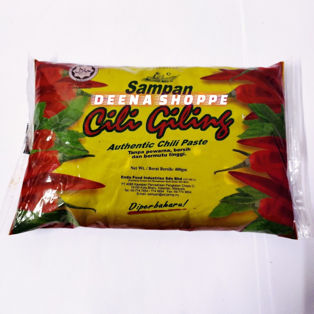 200gm 400gm Cili Giling Sampan Sampan Authentic Chili Paste Cili Boh Shopee Singapore