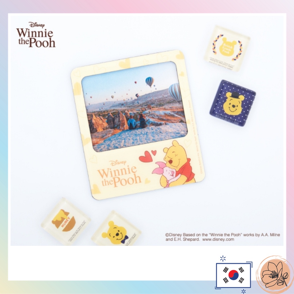 Daiso x Winnie the Pooh Magnet Photo Frame & 3Type Magnet