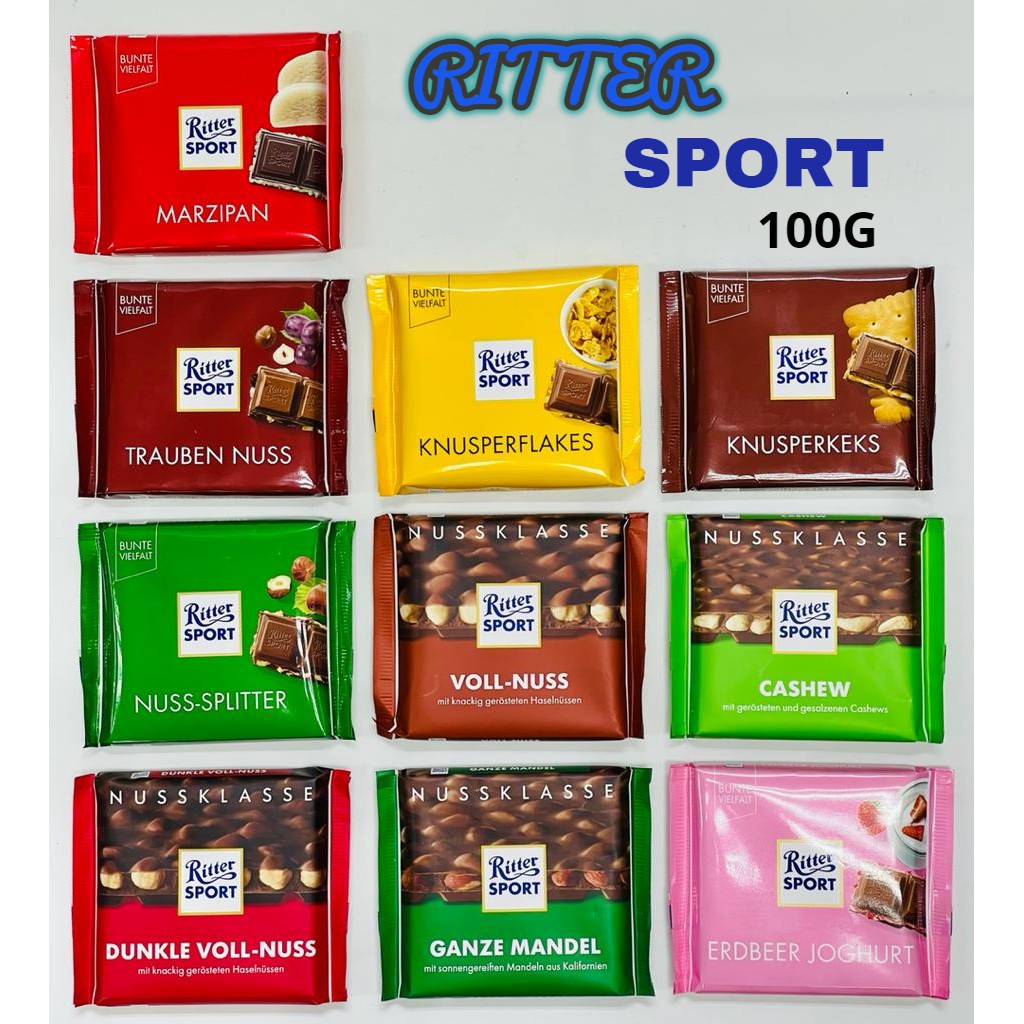 Ritter Sport Chocolate 100g Shopee Singapore