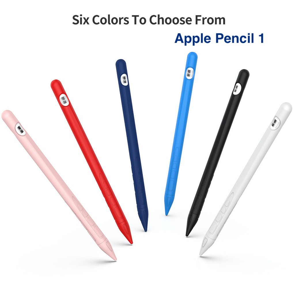 Silicone Compatible For Apple Pencil 1st Generation Case Compatible For Ipad Pro Stylus Pen Protective Cover Anti Lost Shopee Singapore