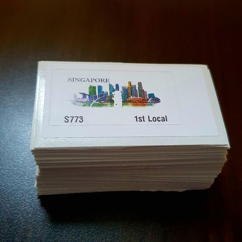 100pc Singpost 1st Local Stamp Singapore | Shopee Singapore