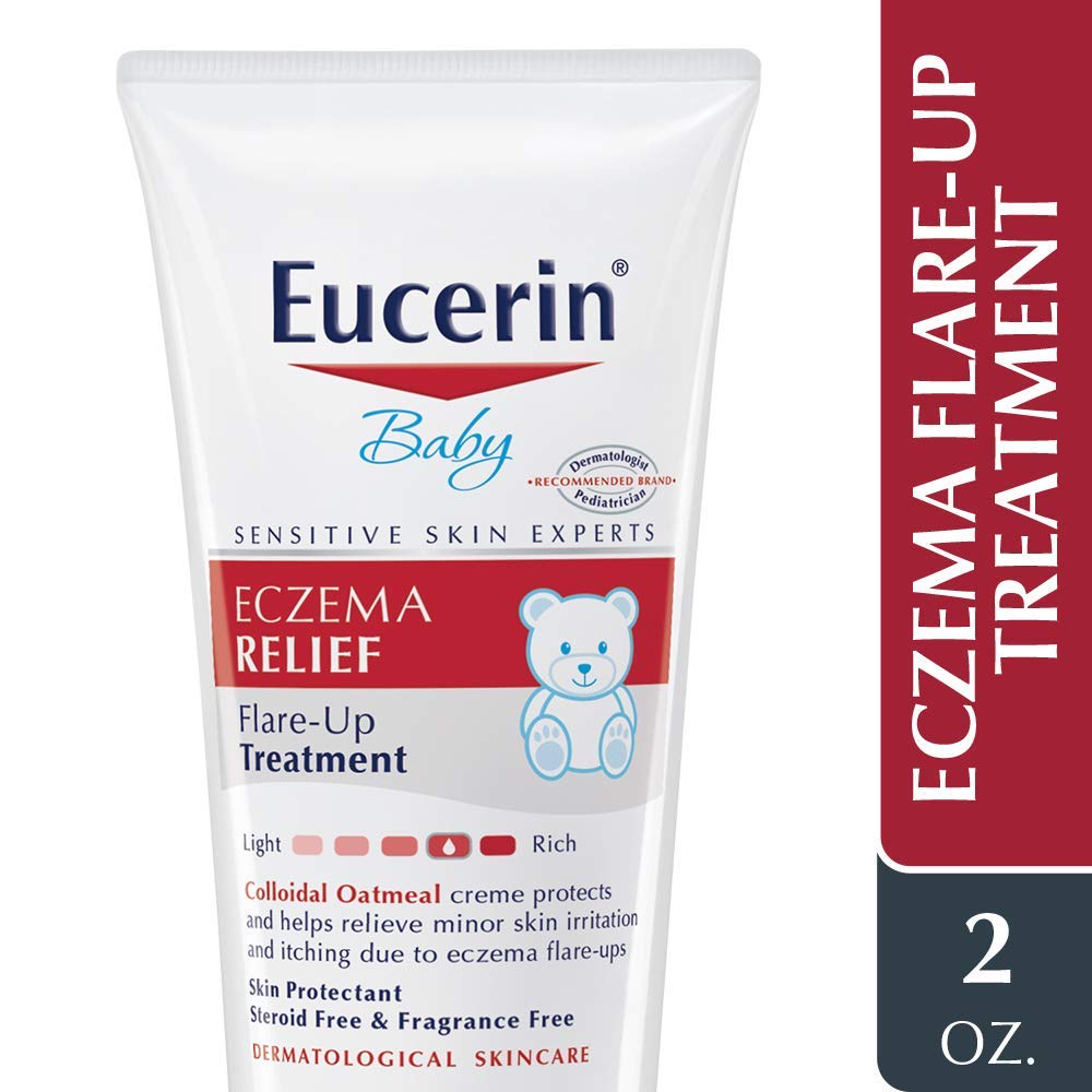 Eucerin Baby Eczema Relief Flare-Up Treatment, Baby Eczema Cream with ...