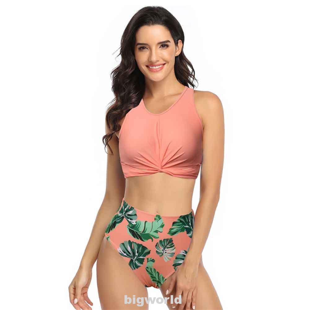 a swimming costume with two parts