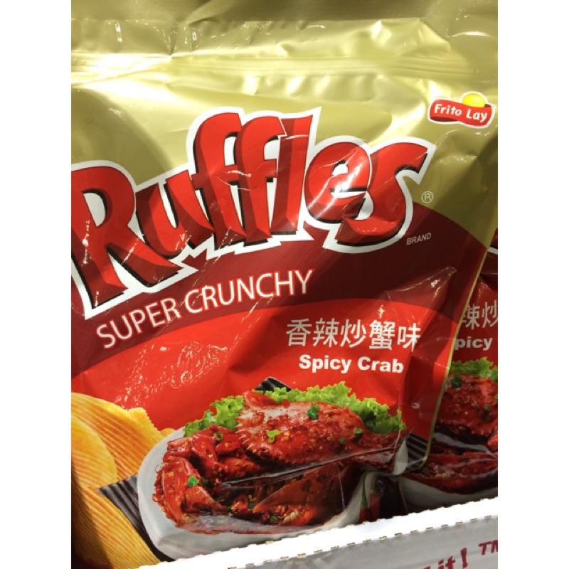 Costco Lay Spicy Fried Crab Flavor Thick Cut Potato Chips 450 G