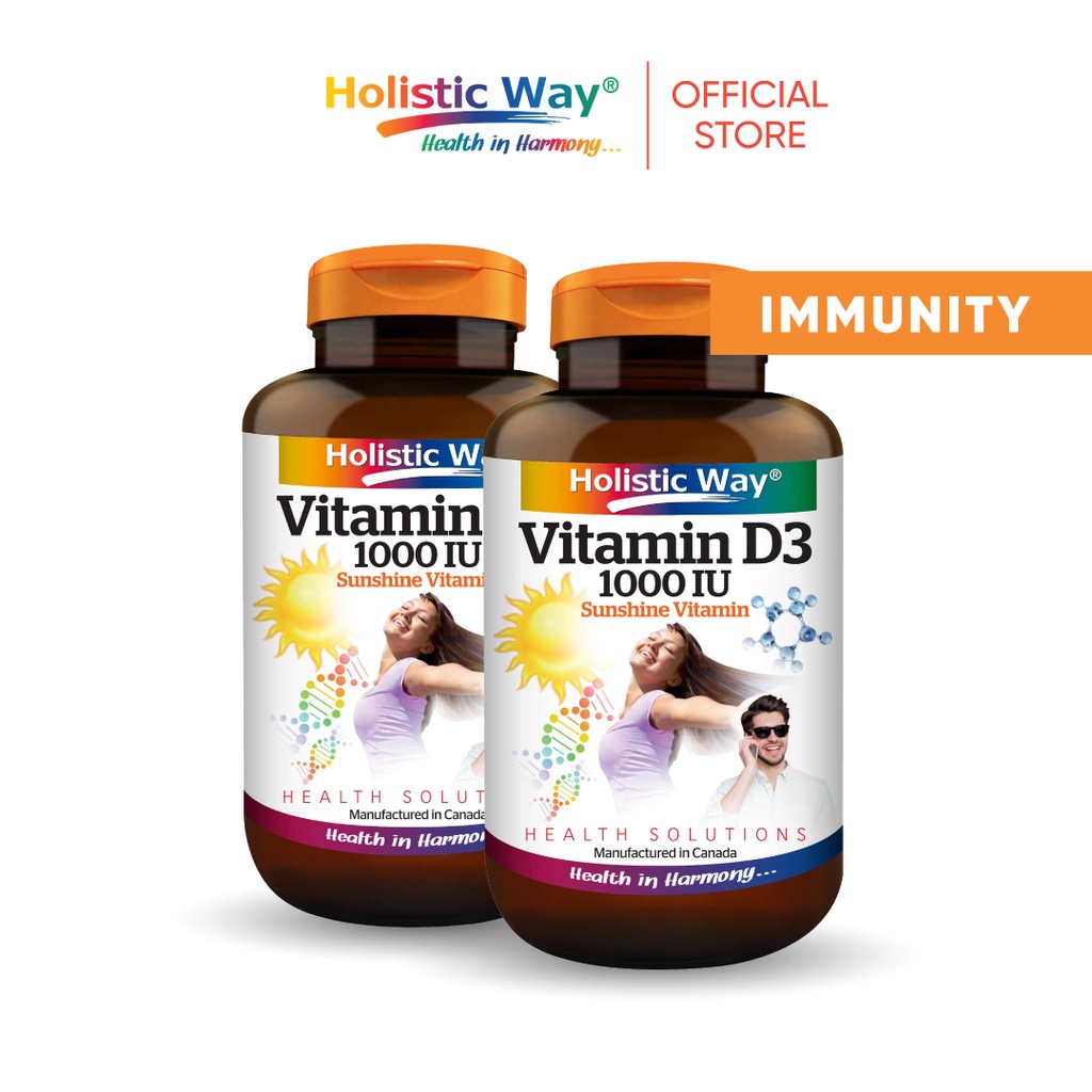 Bundle Of Holistic Way Vitamin D Iu Sunshine Vitamin Tablets X Shopee Singapore