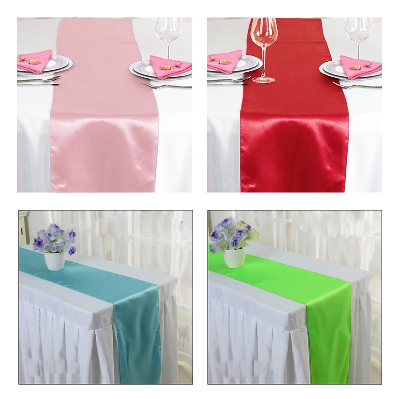 Satin Table Runner Wedding Reception Banquet Party Decoration30 X