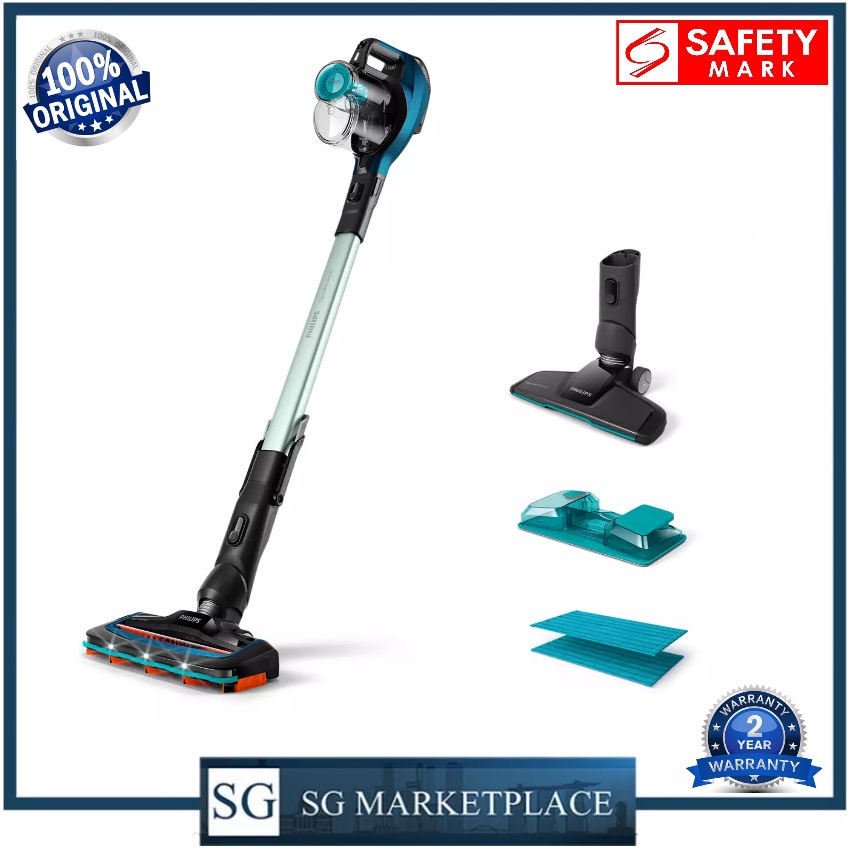 Philips FC6728 SpeedPro Aqua Cordless Stick Vacuum Cleaner. Captures up