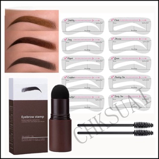 Eyebrow Stamp Stencil Kit , One Step Brow Stamp Shaping Kit, Waterproof Brow Stamp Long Lasting Eyebrow Stamp With 10 Reusable cards