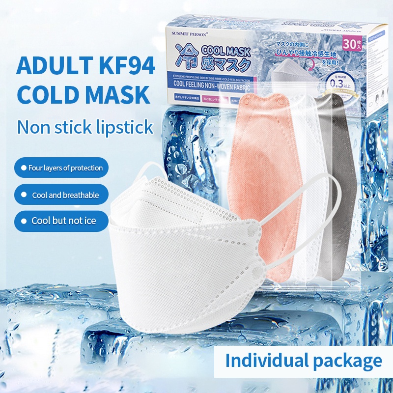 Cool KF94 Disposable Mask Individually Packed Mint Cool KN95 Mask