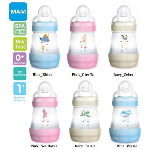 mam anti colic bottles 160ml