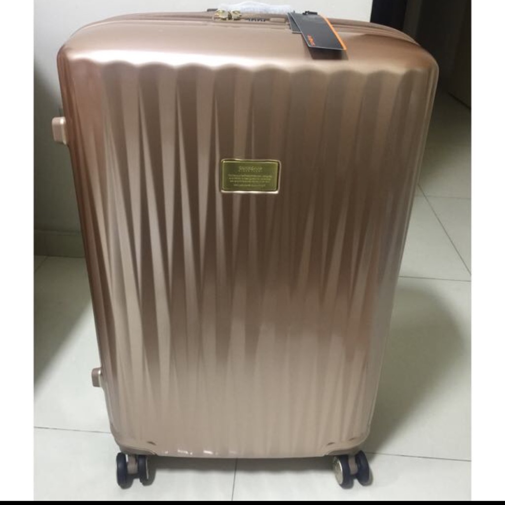 samsonite plastic luggage