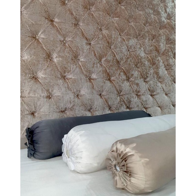 Satin Silk Bolster Case Satinsutra Bolster Pillow Case Free Linen Bed Shopee Singapore