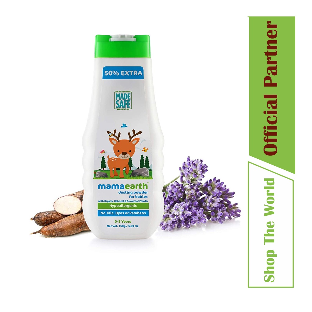 Mamaearth Diaper Rash Prevention Dusting Baby Powder with Organic