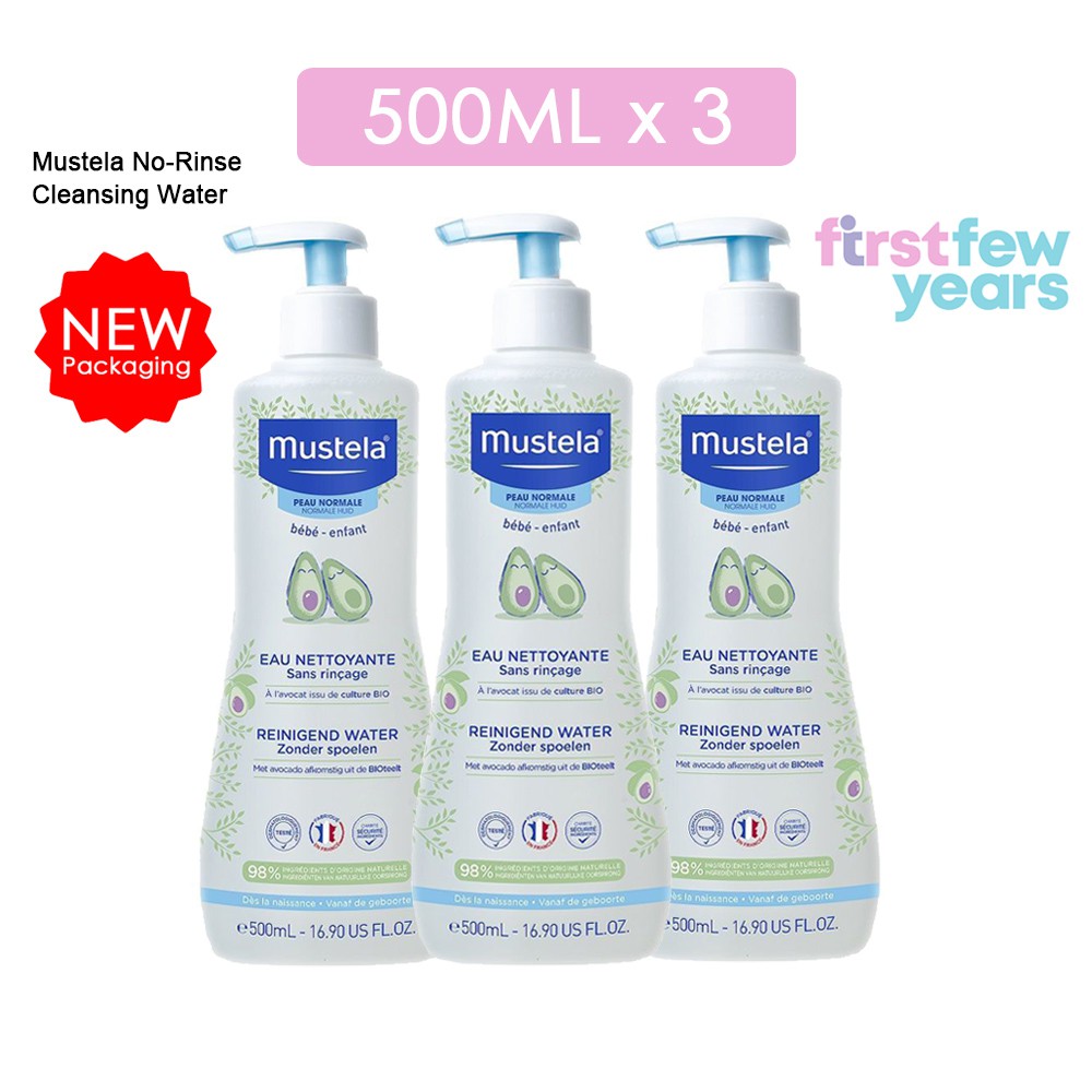 mustela no rinse cleansing water 500ml 750ml bundle deals exp 09 2023 shopee singapore