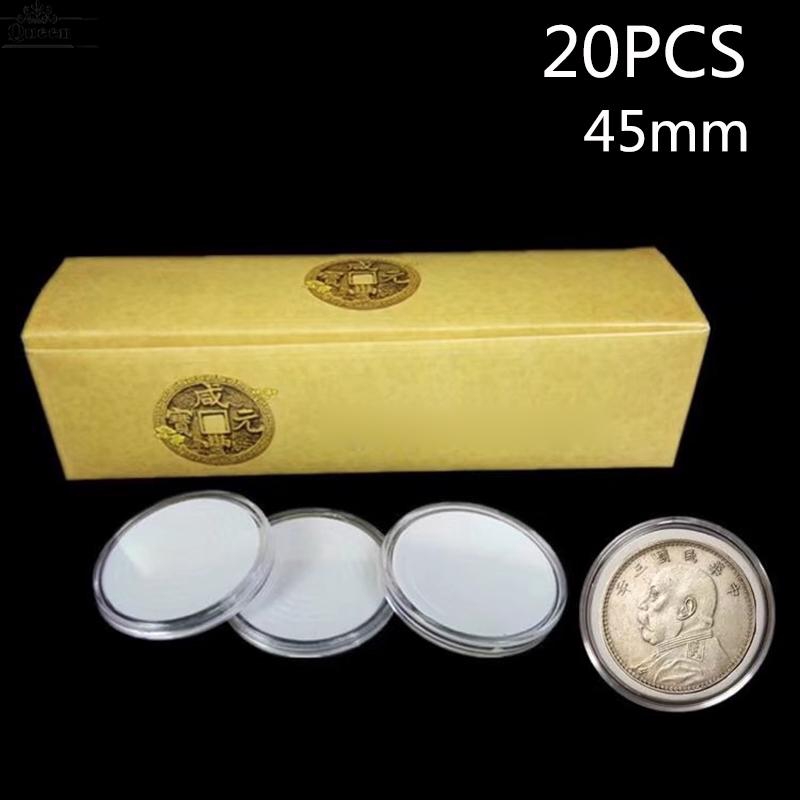 Details about   38.6mm Clear Round Acrylic Coin Capsule Storage Box Holder Case For Silver 2 oz 