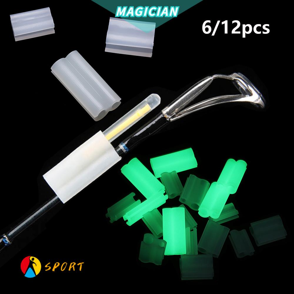 MAGIC New Fishing glow stick Clip Dark fluorescent light sticks fishing rod feeder Light Night