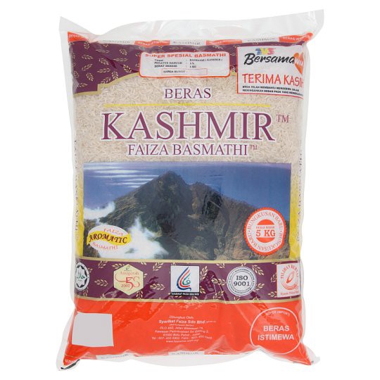 Beras Kashmir Faiza Basmathi Rice 5kg Singapore