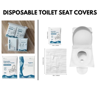 [SG SELLER] 10pcs Disposable Toilet Seat Cover Home Improvement or Overseas Public Toilets hygiene product, clean seats!