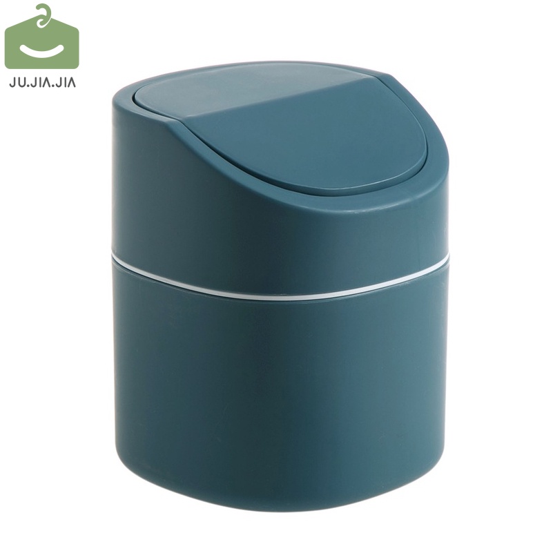 JUJIAJIA Household Mini Flip Table Garbage Bin Desktop Wastebasket