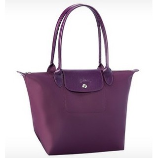 Longchamp Planetes Medium Long Handle Bilberry