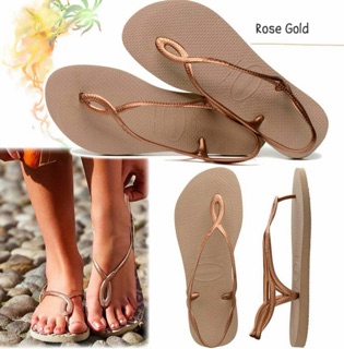 havaianas luna rose gold