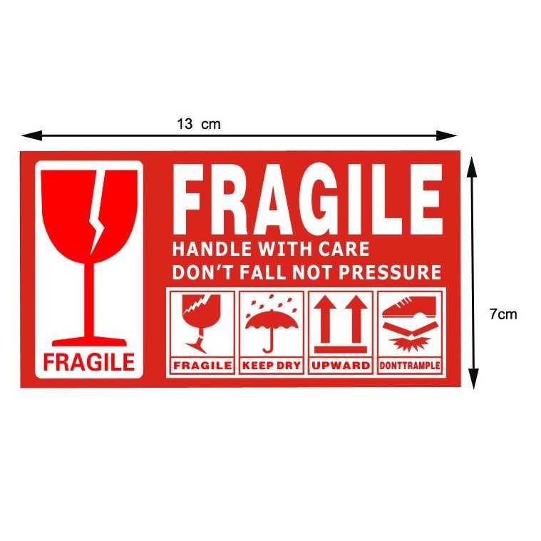 Smartblue Poslaju Pos Laju Fragile Sticker And Fragile Tape 4 8cm 50m Shopee Singapore