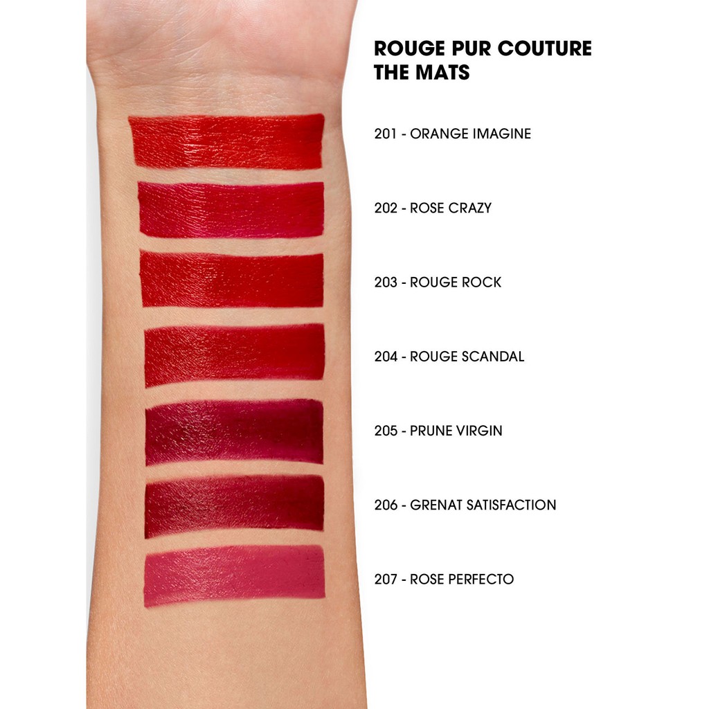 Yves Saint Laurent Rouge Pur Couture The Mats Lipstick 203 Rouge