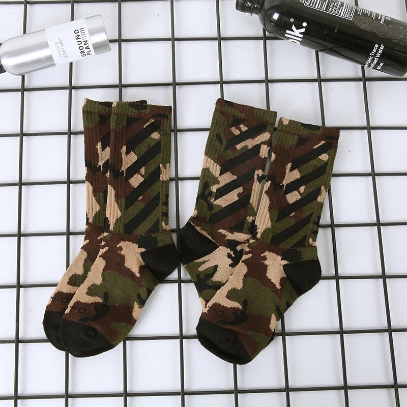 1 Pair Male Fashion Invisible Sock Cotton Camouflage Socks Boat Socks