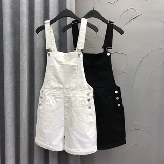 New Style Hot Sale European Style Age-Reducing Denim Overalls Female Students Influencer 2023 Summer Loose Straight Curled Edge Wide-Leg Shorts